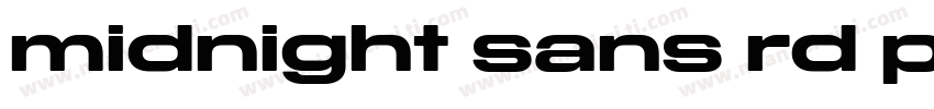 midnight sans rd pro 36 bold字体转换